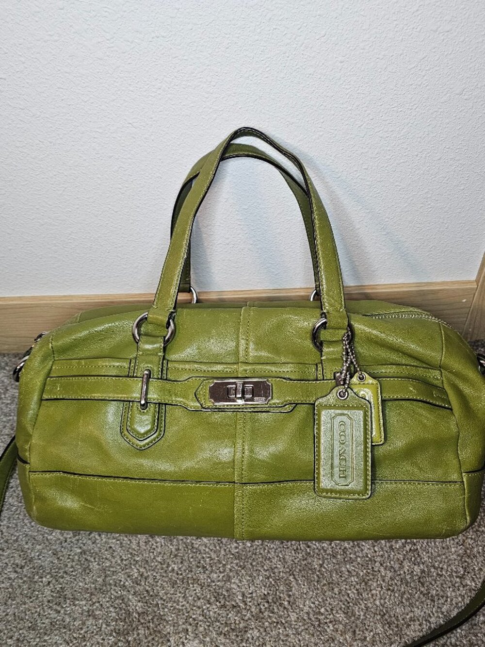 Green Coach Purse